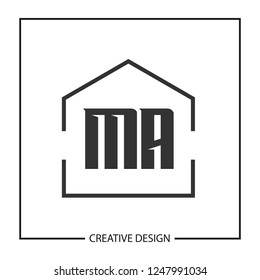 Initial Letter MA Logo Template Design