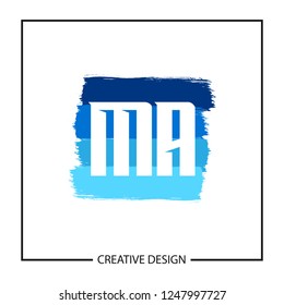 Initial Letter MA Logo Template Vector Design