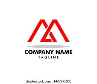Initial Letter MA Logo Template Design