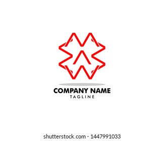 Initial Letter MA Logo Template Design