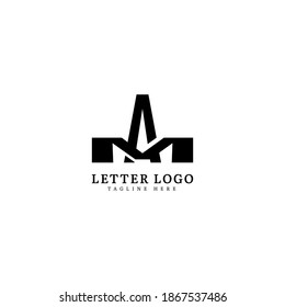 Initial Letter MA or AM logotype company name monogram design for Company and Business logo.
