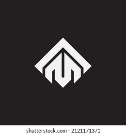 Initial letter AM or MA monogram design, logo for adventure, outdoor apparel, nature, clothing brand.