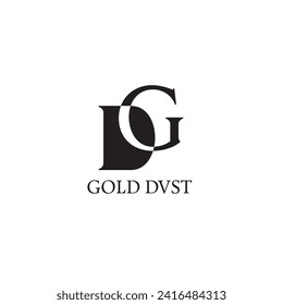 Initial Letter Mark Logo Design for Brand, D and G Logo Design with Symbol