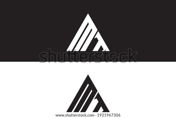 Initial Letter Mark M T Logo Stock Vector (Royalty Free) 1921967306