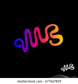 Initial Letter MB Abstract Logo Template