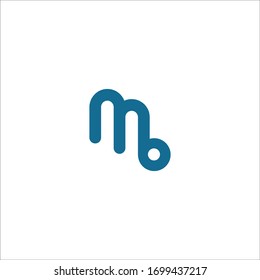 Initial letter mb or bm logo vector templates