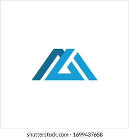 Plantilla de diseño vectorial de logotipo de letra inicial mb o bm