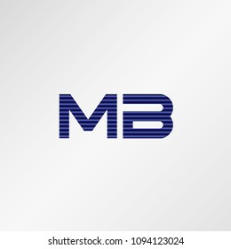 Initial Letter MB Logo Design