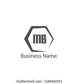 Initial Letter MB Logo Template Design