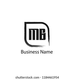 Initial Letter MB Logo Template Design