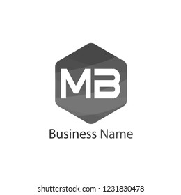 Initial Letter MB Logo Template Design