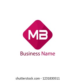Initial Letter MB Logo Template Design