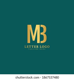 Initial Letter MB logotype company name monogram design for Company and Business logo.