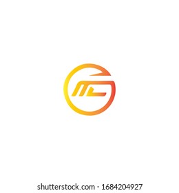 Initial Letter mc oder cm Logo-Design-Vorlage 