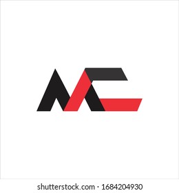 Initial Letter mc or cm logo design template 