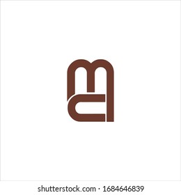 Plantilla de diseño de logotipo de letra inicial mc o cm 