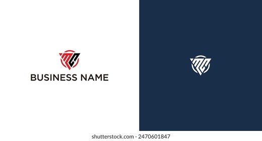 Initial letter mc or cm logo design vector illustration template
