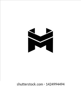 Initial letter MC CM minimalist logo