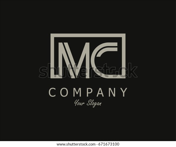 Initial Letter Mc Logo Design Template Stock Vector (Royalty Free ...