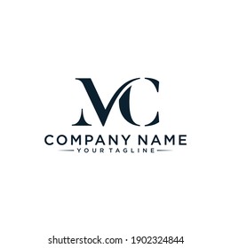 Initial Letter MC Logo designs