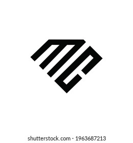 letra inicial logotipo MC o monograma de icono. EPS 10