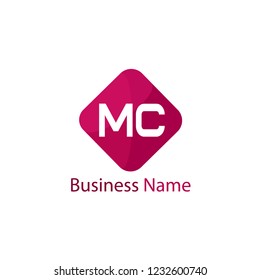Initial Letter MC Logo Template Design