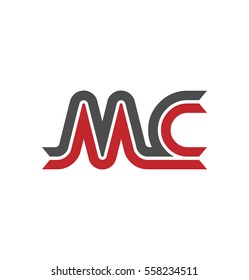 Initial Letter Mc Red Black Logo Stock Vector (Royalty Free) 558234511 ...