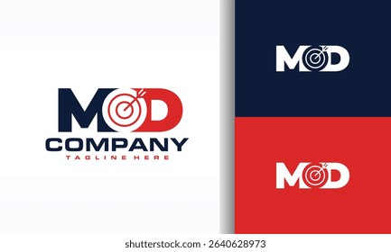 initial letter MD goal logo