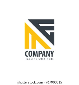 Initial Letter ME Design Logo