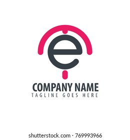 Initial Letter ME Design Logo