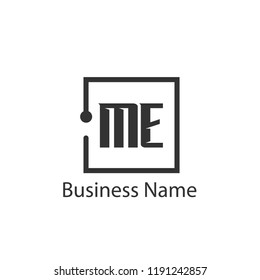 Initial Letter ME Logo Template Design