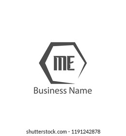 Initial Letter ME Logo Template Design