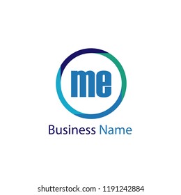 Initial Letter ME Logo Template Design