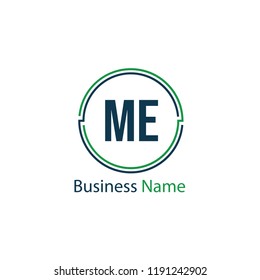 Initial Letter ME Logo Template Design