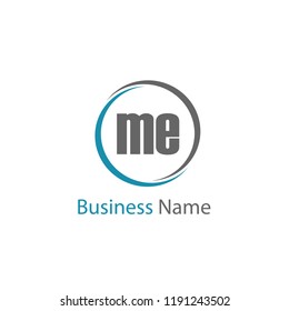 Initial Letter ME Logo Template Design