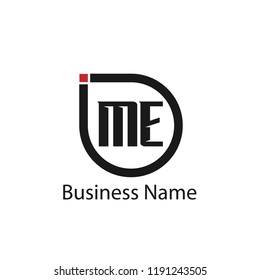 Initial Letter ME Logo Template Design