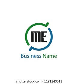 Initial Letter ME Logo Template Design
