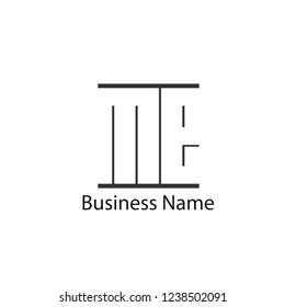 Initial letter ME logo template