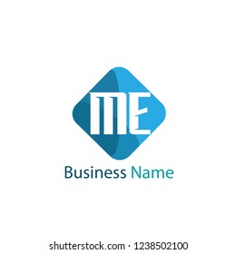 Initial letter ME logo template