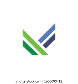 Designvorlagen für die Vektorillustration mit Anfangsbuchstaben mf oder fm Logo
