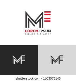 Initial Letter MF linked uppercase overlap modern logo design template. Suitable for business, consulting group company