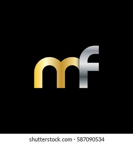 Initial Letter MF Rounded Lowercase Logo