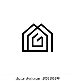 Initial Letter MG Design Logo
