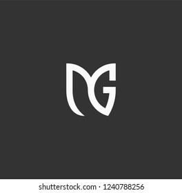 Initial Letter MG Flower Logo Template Design