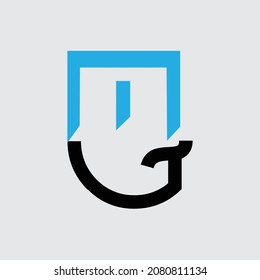 Initial letter MG logo design