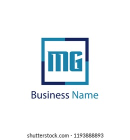 Initial Letter MG Logo Template Design