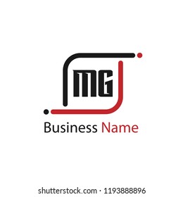 Initial Letter MG Logo Template Design