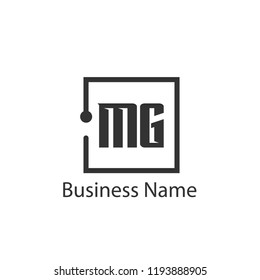 Initial Letter MG Logo Template Design