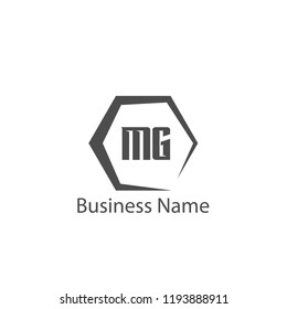 Initial Letter MG Logo Template Design