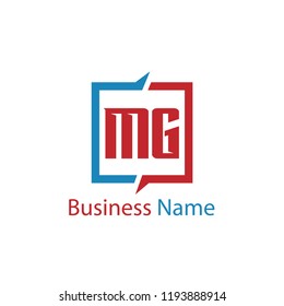 Initial Letter MG Logo Template Design